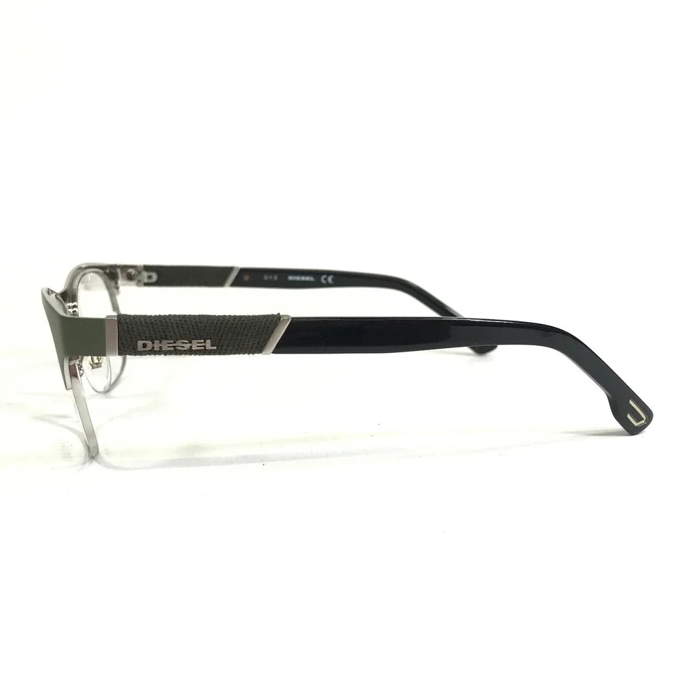 Diesel Eyeglasses Frames DL5125 col.097 Black Green Silver Denim 52-17-145